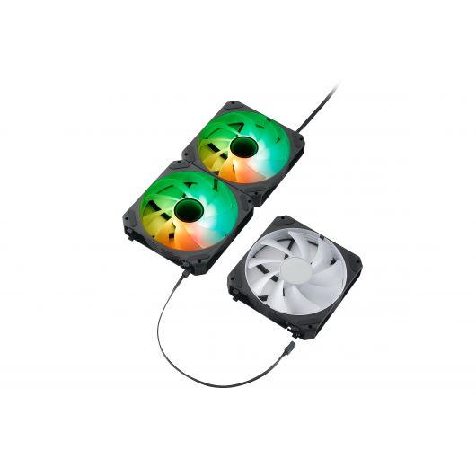 Abysm Arclight 2 Abysm Arclight 2.0 ARGB Ventilador 120mm PWM con Conexión en Serie Negro Pack 3 Unidades