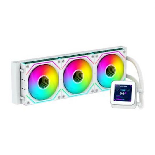 Sistema de Refrigeracion Liquida Abysm Ab336012 Oceanic Lcd 360 White ArGB