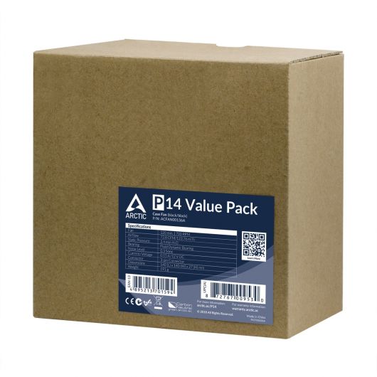 Ventilador 14cm Arctic P14 Value Pack 5 Unidades 6 Ventilador 14cm Arctic P14 Value Pack 5 Unidades