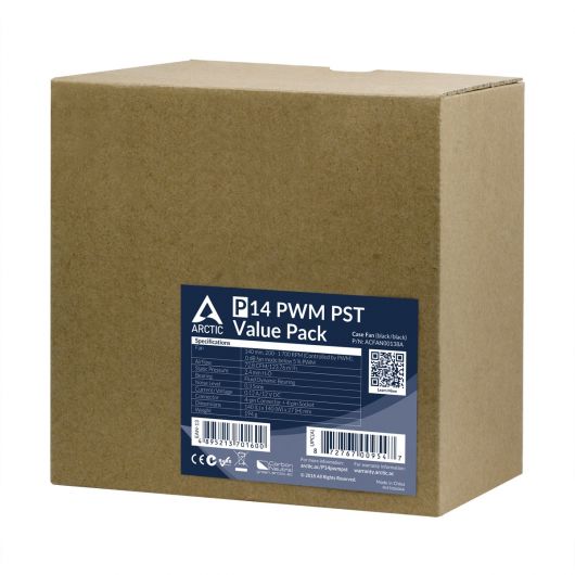 Ventilador 14cm Arctic P14 Pwm Pst Value Pack 5 Unidades 6 Ventilador 14cm Arctic P14 Pwm Pst Value Pack 5 Unidades