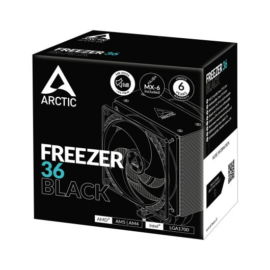 Refrigerador CPU Arctic Freezer 36 Negro 6 Refrigerador CPU Arctic Freezer 36 Negro