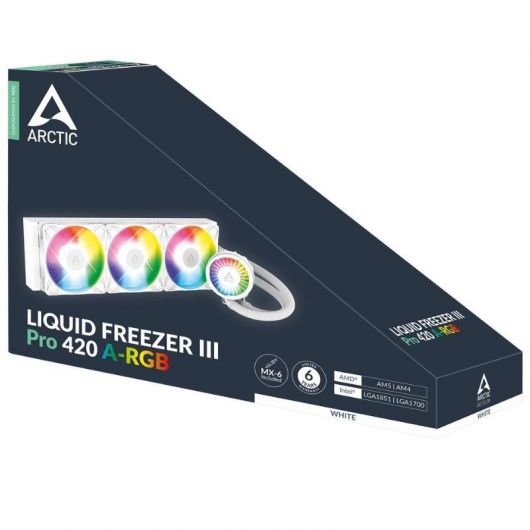 Sistema de Refrigeración Líquida Arctic Liquid Freezer III Pro 420 A-RGB/ Blanco 5 Sistema de Refrigeración Líquida Arctic Liquid Freezer III Pro 420 A-RGB/ Blanco