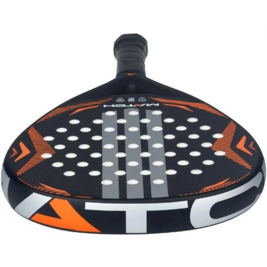 Pala de Pádel Adidas Match 3 Pala de Pádel Adidas Match 3.5 2026/ Negra y Naranja
