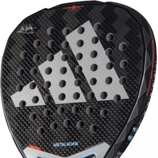 Pala de Pádel Adidas Metalbone 3 Pala de Pádel Adidas Metalbone 3.4 2025 (Ale Galan)/ Negra y Blanca