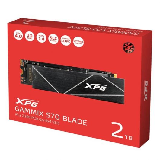 ADATA XPG SSD GAMMIX S70 BLADE 2TB PCIe 4 ADATA XPG SSD GAMMIX S70 BLADE 2TB PCIe 4.0 NVMe