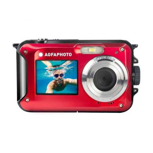 Cámara Digital Deportiva Agfa Realishot WP8000 24MP Roja