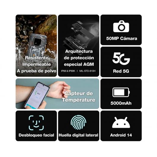 AGM X6 Phantom / 8+128GB / 6 AGM X6 Phantom / 8+128GB / 6.78' FullHD+