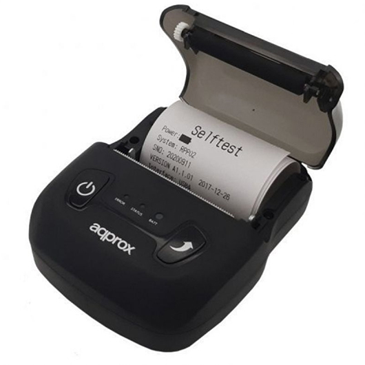 Impresora de Tickets Approx appPOS58PORTABLE+/ Térmica/ Ancho papel 58mm/ USB-Bluetooth/ Negra 3 Impresora de Tickets Approx appPOS58PORTABLE+/ Térmica/ Ancho papel 58mm/ USB-Bluetooth/ Negra