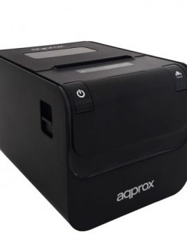 Impresora de tickets térmica Approx appPOS80AMUSE Negra - 250mm/s - papel 80mm - corte automático - usb - lan - rs232 - rj11