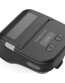 Impresora de Tickets Approx appPOS80PORTABLE/ Térmica/ Ancho papel 80mm/ USB-Bluetooth/ Negra