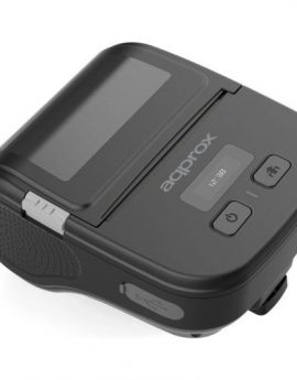 Impresora de Tickets Approx appPOS80PORTABLEWIFI/ Térmica/ Ancho papel 80mm/ USB-Bluetooth-WiFi/ Negra