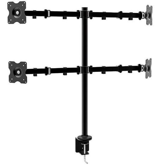 Approx APPSMF02 Soporte de Mesa para 4 Pantallas de 10' a 27' VESA Máx 10Kg