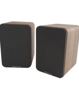 Approx APPSPK02WD Altavoces Inalámbricos Madera con 2 Soportes de Pared