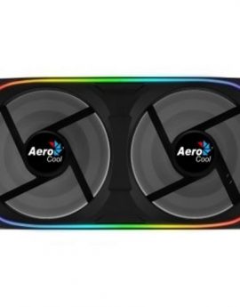 Ventilador Interno Dual 240x120mm Aerocool Astro ArGB 2xventilador 120mm Diseño en Fibra de Carbono Antivibracion