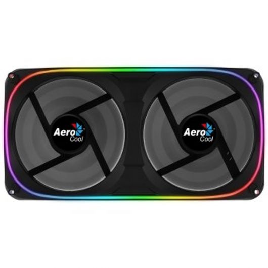 Ventilador Interno Dual 240x120mm Aerocool Astro ArGB 2xventilador 120mm Diseño en Fibra de Carbono Antivibracion