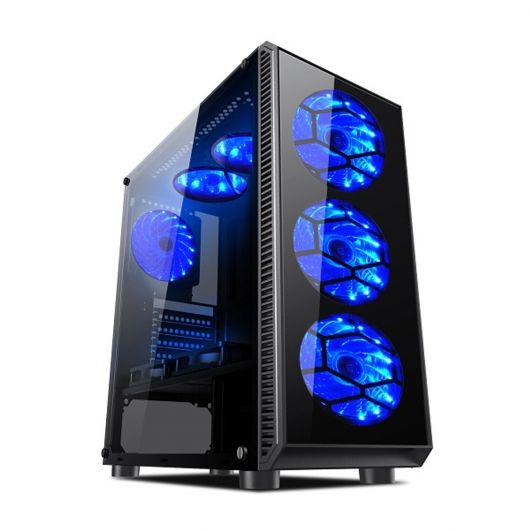 Caja ordenador gaming L-Link Avatar USB 3.0 con Ventana LED Azul