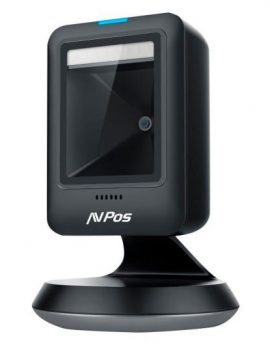 AVPos 630-2D Lector de codigos 1D/2D/QR de Sobremesa USB Negro - Escaneo automatico