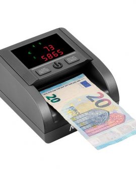 AVPos DT25G Contador Detector de billetes EUR/USD Negro - Alta velocidad de conteo