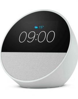 Amazon Echo Spot - Radio Despertador Inteligente con Sonido de Calidad y Alexa Blanco