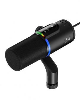 Micrófono HyperX FlipCast USB/XLR dinámico con brazo articulado Negro