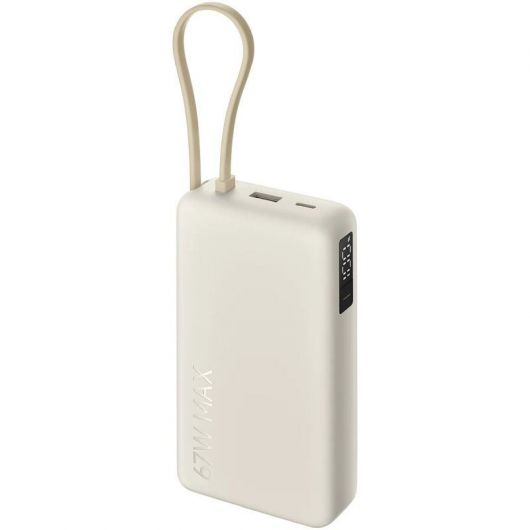 Powerbank 20000mAh Xiaomi 67W Power Bank Integrated Cable/ 67W/ Beige/ Incluye Cable USB Tipo-C 5 Powerbank 20000mAh Xiaomi 67W Power Bank Integrated Cable/ 67W/ Beige/ Incluye Cable USB Tipo-C