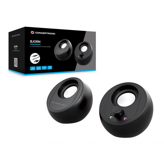 Conceptronic BJORN01B altavoz de 2 vías Inalámbrico y alámbrico 10W Negro 3 Conceptronic BJORN01B altavoz de 2 vías Inalámbrico y alámbrico 10W Negro