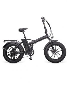 Youin Texas Black V3 Bicicleta Eléctrica Urbana Todoterreno Ruedas Fat 20' Plegable Negro