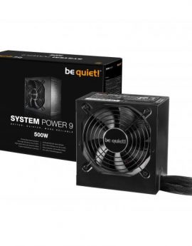 Be Quiet! System Power 9 Fuente de alimentación 500 W 20+4 pin ATX Negro