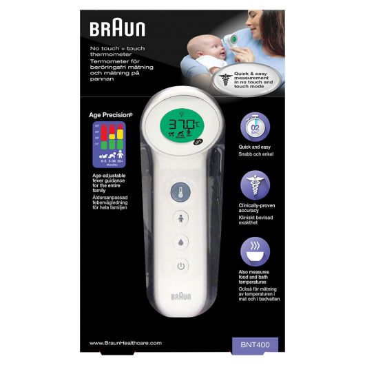 Braun BNT400 Termometro Teledetección Frente Blanco 3 Braun BNT400 Termometro Teledetección Frente Blanco