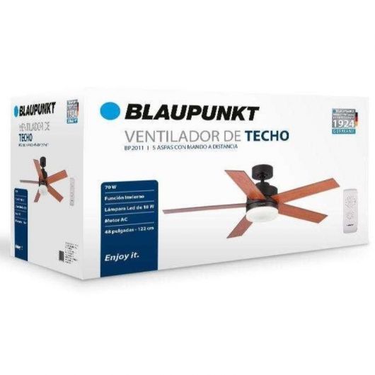 Ventilador de Techo Blaupunkt BP2011/ 70W/ 5 Aspas 122cm 3 Ventilador de Techo Blaupunkt BP2011/ 70W/ 5 Aspas 122cm