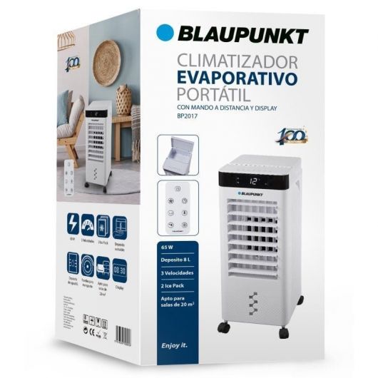 Climatizador Evaporativo Blaupunkt BP2017/ 65W/ Deposito 8L 2 Climatizador Evaporativo Blaupunkt BP2017/ 65W/ Deposito 8L