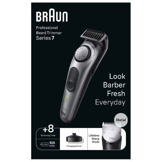 Cortabarbas Braun BeardTrimmer 7 BT7420/ con Batería/ 6 Accesorios 2 Cortabarbas Braun BeardTrimmer 7 BT7420/ con Batería/ 6 Accesorios