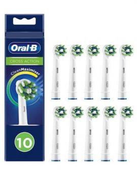 Cabezal de Recambio Braun para cepillo Braun Oral-B Cross Action - Pack 10 uds
