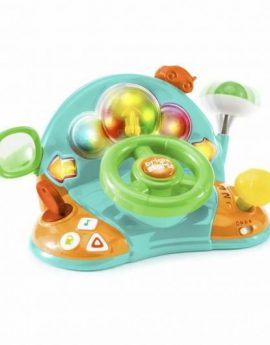 Bright Starts Volant Lights & Colors - Volante de Juguete con Sonidos de Coche