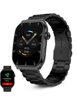 Ksix Olympo Smartwatch Pantalla Amoled 1.96’ con 2 Correas Negro
