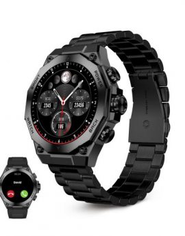 Ksix Titanium Reloj Smartwatch Pantalla Amoled 1.43' con 2 Correas Negro
