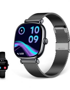 Ksix Iria Negro / Smartwatch 1.7'/ 2 Correas (metal + Silicona)