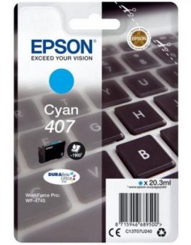 Cartucho de Tinta Original Epson nº407L/ Cian