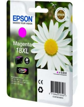 Cartucho de Tinta Original Epson nº18 XL Alta Capacidad/ Magenta