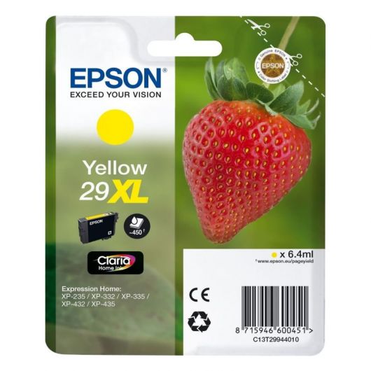 Cartucho de Tinta Original Epson nº29 XL Alta Capacidad/ Amarillo