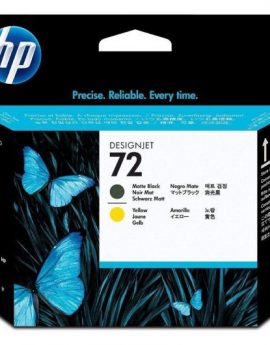 Cartucho de Tinta Original HP nº72/ Negro Mate/ Amarillo