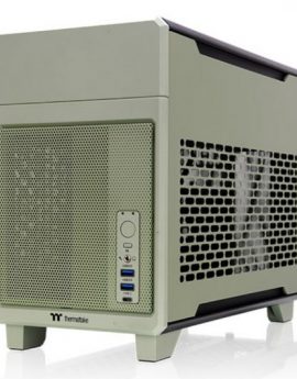 Caja Thermaltake TR100 mini-ITX USB-C 3.2  2xUSB3.0 sin Fuente Verde Matcha