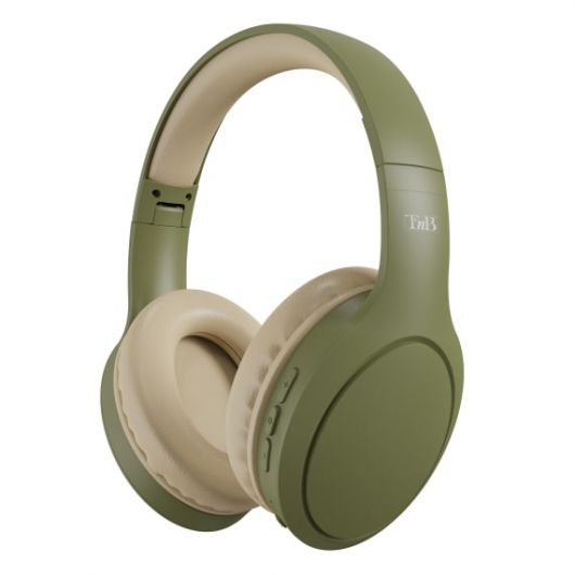 T'nB CBTONEGN Auriculares Inalámbrico y alámbrico Diadema USB-C Bluetooth Oliva