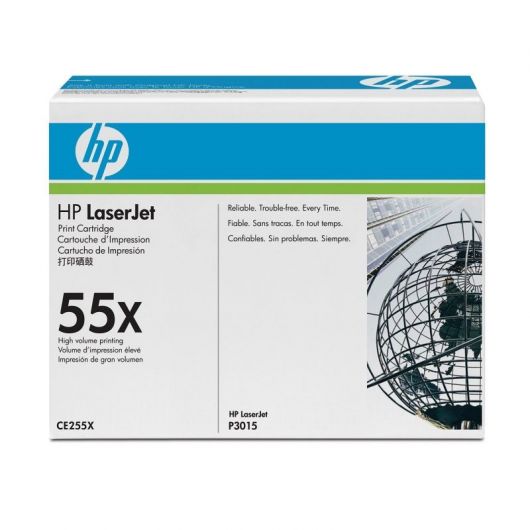 Tóner Original HP nº55X XL Alta Capacidad/ Negro