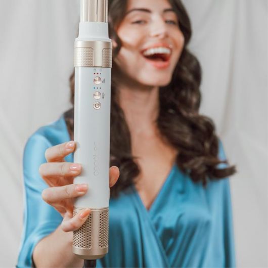 Cecotec Bamba CeramicCare 14in1 AirGlam Champagne Moldeador de Pelo con Tecnología Coanda 1400W 6 Cecotec Bamba CeramicCare 14in1 AirGlam Champagne Moldeador de Pelo con Tecnología Coanda 1400W