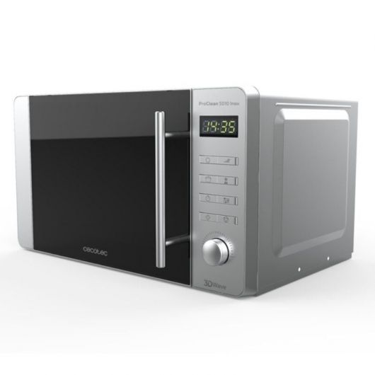 Microondas Cecotec ProClean 5010/ 700W/ Capacidad 20L/ Negro y Plata