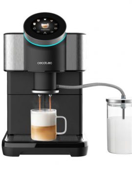 Cecotec Cremmaet Spin Cafetera Superautomática Táctil con Molinillo 15 Bares Negra/Acero Inoxidable