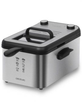 Cecotec CleanFry Infinity 3000 Full Inox - Freidora 3L 2400W Negro/Acero inoxidable