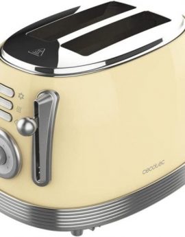 Tostador Cecotec Toast&Taste 800 Vintage Light/ 850W/ Amarillo Claro