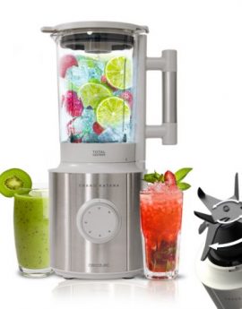 Cecotec Grand Katana 2700MAX Total Destroy W - Batidora de vaso 1.8L 2700W Gris/Acero inoxidable/Transparente